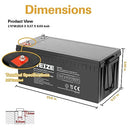 WEIZE 12V 200Ah Deep Cycle AGM Battery for RV, Camper, Cabin, Marine - BLACK - Like New