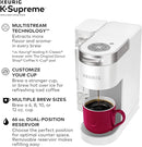 Keurig K-Supreme Single Serve K-Cup Pod Coffee Maker 5000362103 - White Like New