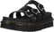 25456001 Dr. Martens Women's Slide Sandal Black Hydro Size 6 - Like New
