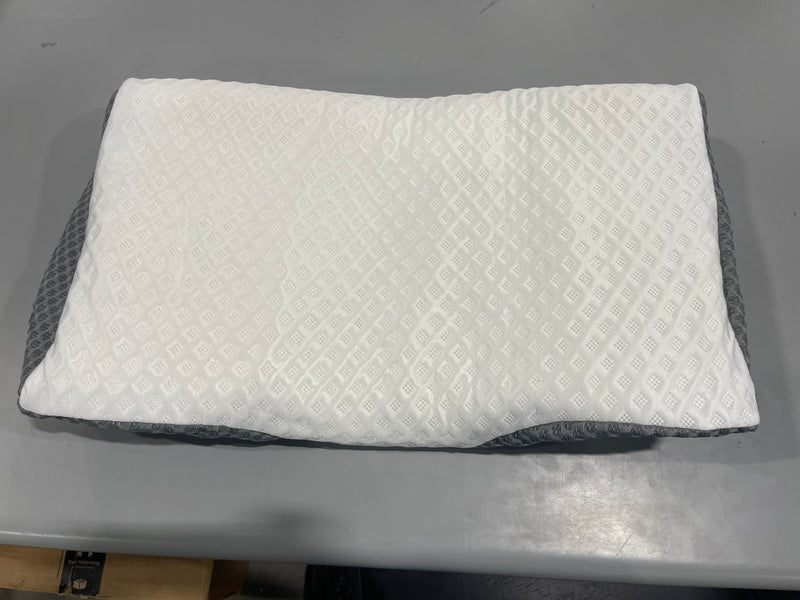 GROYE DJUSTABLE NECK PILLOWS PAIN RELIEF SLEEPING ENHANCED ERGONOMIC - DARK GRAY - Like New