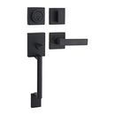 AMAZON BASICS FRONT DOOR LOCK SET HANDSET STAMFORD LEVEL CYLINDER - BLACK - Like New