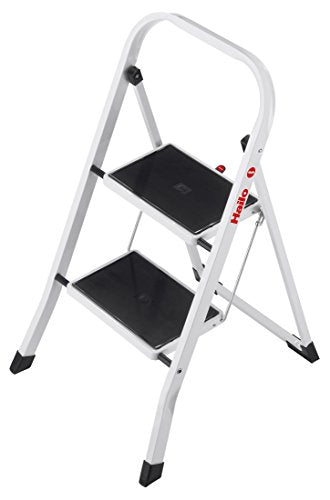 HAILO 9204015095 K20 STEP LADDER 4396-911 - WHITE - Like New