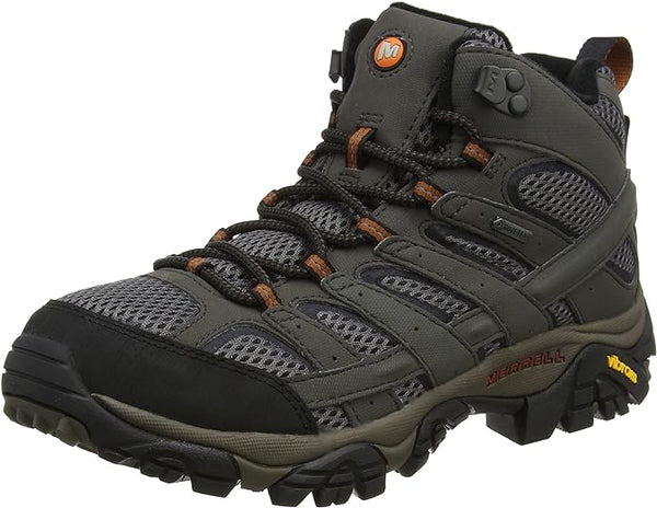 J06059 Merrell Men's Moab 2 Mid Gtx Hiking Boot MENS BELUGA Size 10.5 Like New