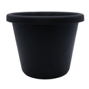 11.5" Round Classic Planter Plastic Plant Pot Indoor Outdoor B086MSDRCR - Black - Brand New
