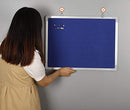 Bulletin Board Set 24 x 18 10 Thumb Tacks Blue Fabric Pin Board B01DJKEUZI - Brand New