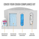 Respiratory Hygiene Sanitation Station 4 Compartments B086RYKVRJ - Black - Brand New
