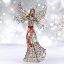 HOYECHI 5FT Outdoor Christmas Decoration Angel Decoration 120 LED - Brown - Like New