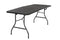 COSCO MOLDED FOLDING BANQUET TABLE W/HANDLE, 6FT, Centerfold 14678BLK1 BLACK - Like New