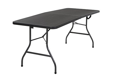COSCO MOLDED FOLDING BANQUET TABLE W/HANDLE, 6FT, Centerfold - Scratch & Dent