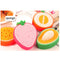 ROSE 4PCS FUN BATH SPONGES SCRUBBER, Tofu,Yellow,Green,Mango C9310 - Brand New