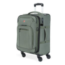 SWISSGEAR ZURICH SOFTSIDE CARRY ON SPINNER SUITCASE: 8-WHEEL - GREEN - Like New