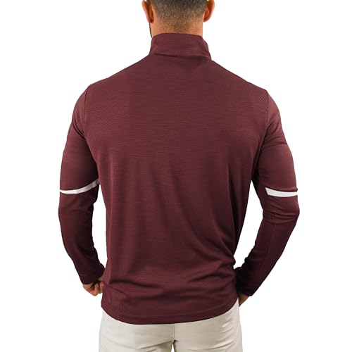 Columbia Golf Omni-Wick Scorecard 1/4 Zip Pullover (Large, Deep Maroon) - Brand New
