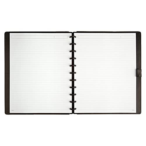 TUL CUSTOM NOTE-TAKING SYSTEM DISCBOUND NOTEBOOK LETTER SIZE LEATHER COVER BLACK - Brand New