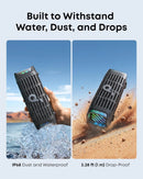 SOUNDCORE BOOM 3I RUGGED SPEAKERS 50W WATERPROOF FLOATABLE FOR FISHING - BLACK - Brand New