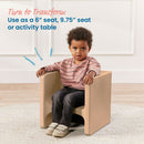 ECR4KIDS TRI-ME 3-IN-1 CUBE CHAIR - SAND - Like New