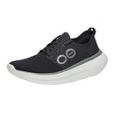 09012024 OOFOS MEN’S OOMY STRIDE RECOVERY SHOE BLACK/WHITE SIZE 9 M - Like New
