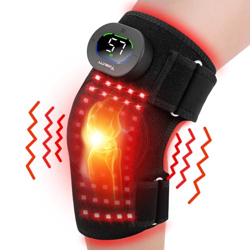 YUQBLITTY RED LIGHT THERAPY DEVICE KNEE BRACE PAIN RELIEF, HEAT, LIGHT THERAPY - Brand New
