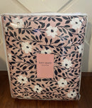 KATE SPADE NEW YORK REVERSIBLE GRAND FLORAL 3PC FULL/QUEEN - PINK/BLUE/WHITE - Like New