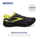 BROOKS MEN'S GHOST 15 NEUTRAL RUNNING SHOE SIZE 11.5 US, 10.5 UK Black/Nightlife Like New