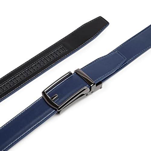 CARLO FELLINI MEN'S RATCHET BELT GENUINE LEATHER MENS BELT RATCHET MEN - 28 IN - Like New