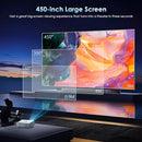OWNKNEW 4K Support Projector with WiFi6 and Bluetooth 5.3 - Gray - Like New
