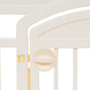 AMAZON BASICS ROUND DOG Playpen Pet Exercise Pen with Door 24" 6 PANEL - BEIGE - Like New