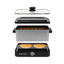 West Bend Versatility Slow Cooker Large Capacity Non-stick Cooking - Silver - Brand New