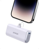 Anker Nano Power Bank Built-in Lightning Connector 5,000mAh A1645 - Purple Like New