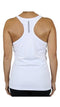 Galaxy by Harvic Womens Moisture Wicking Racerback Tagless Polyester Tops White - Brand New