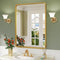 Brightify Gold Bathroom Mirror 24x36 Inch Rectangular Framed Mirror - Gold - Like New