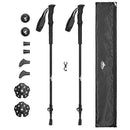 Cascade Mountain Tech Trekking Poles Carbon Fiber Walking Hiking Adjustable - Like New