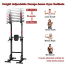 Holleyweb Multi-Function Power Tower Dip Station Pull Up & Dip Stands - Black - Like New