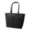 MICHAEL KORS JET SET VEGAN LEATHER DOUBLE POCKET TOTE - BLACK/SILVER - Like New