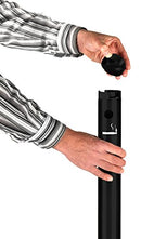 Securit 25 x 25 cm Stainless Steel Smoking Post Base - Black - Like New