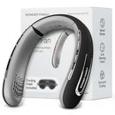 WONDER FAMILY PERSONAL NECK FAN RECHARGEABLE 4000 MAH WRAP PLUS MASK - BLACK - Like New