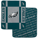 PEGASUS PHILADELPHIA EAGLES 60X70 REVERSE BLOCK DOUBLE-SIDED ULTRA COZY BLANKET - Brand New