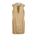 GUCCI DENIM DRESS - SIZE: WOMEN 42 - BEIGE - Like New