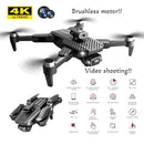 LOQFGDW 4K DRONE (EQUIPPED WITH DUAL CAMERAS), FOLDABLE DRON, LOQF-1234 - BLACK - Like New