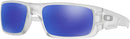 OAKLEY Oo9239 Crankshaft Sunglasses - Violet Iridium Polarized/Matte Clear - Like New