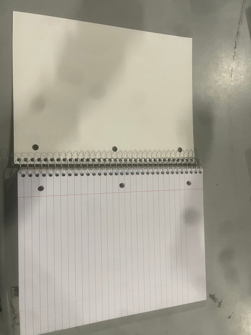 OFFICE DEPOT WIREBOUND NOTEBOOK 8" X 10-1/2", 5 SUBJECTS 180 SHEETS - GREEN - Brand New