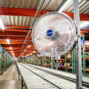 Global Industrial Workstation Fan 18" Diameter 4600 CFM 1/3 HP 3 Speeds - Gray - Brand New