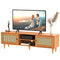 EASYCOM RATTAN TV STAND FOR 65 INCH TV FARMHOUSE RATTAN 151-TVST - NATURE - Like New