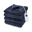 Sunbeam Royal Ultra Fleece Heated Electric Blanket Full Size 84" x 72" - Indigo - Brand New