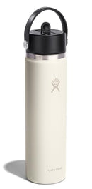 HYDRO FLASK 24 OZ WIDE FLEX STRAW CAP SURF - IVORY - Brand New