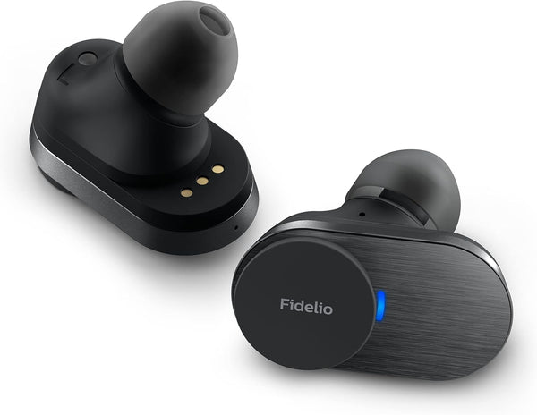 PHILIPS Fidelio T1 True Wireless Headphones, Active Noise Canceling Pro+ -BLACK Like New