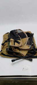 ORAGATI ERGONOMIC FOLD-OUT CAMPING CHAIR WITH ADJUSTABLE HEIGHT - KHAKI - Like New
