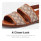 COACH Men's Julian Signature Two Strap Sandal BURNISHED AMBER Size 8 - Like New