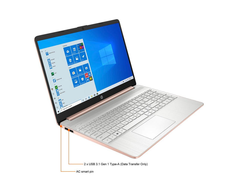 HP Laptop 15.6" HD N4020 8 256GB SSD INTEGRATED Windows 10 Home - Pale Rose Like New