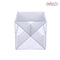 Deflecto Stackable Clear Cube Organizer Removable Cross Style 6 x 6 inches - Like New