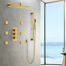 Everstein Plumbing SFS-1016-GD12 Shower System with Body Jets - Gold - Like New